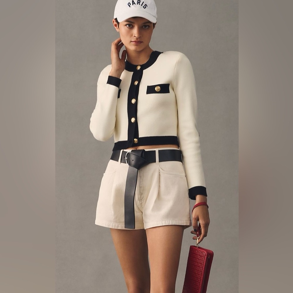 Citizens Of Humanity FRANCA Pleated Baggy SHORTS Marzipan Sz 27 NWT NEW